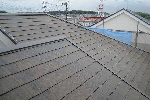 群馬県伊勢崎市　屋根塗装　雨漏りスピード補修　下地処理　高圧洗浄